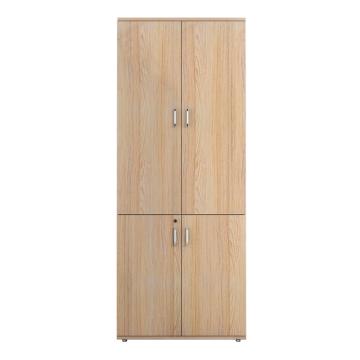 HiBoss 现代简约板式文件柜办公家具，XYGT-78 精致封边现代简约环保板材 欧相+暖白 800*400*2000mm 售卖规格：1台