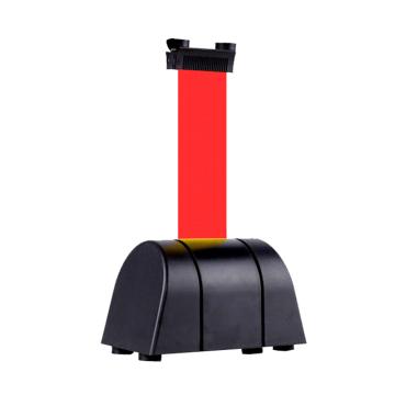 卡威/CareWel 磁吸款壁挂式伸缩隔离带(3m)，黑色外壳，红色织带，KVSF0105 售卖规格：1个