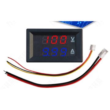 攻城虎 LED直流双显示数字电流电压表,DC0-100V，10A红蓝色