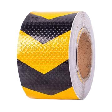 鸣固 反光警示胶带，【晶格 黄黑箭头】宽10cm长25m/卷 售卖规格：1卷