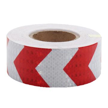 鸣固 反光警示胶带，【晶格 白红箭头】宽10cm长25m/卷 售卖规格：1卷
