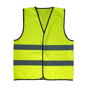 Raxwell SV-1 双杠魔术贴款反光背心，120g低弹丝涤纶精编针织平布，荧光黄，均码，RW8100 售卖规格：1袋