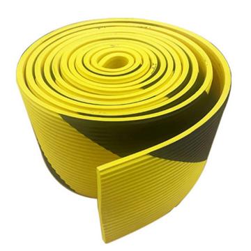 卡威/CareWel 波浪型黑警示防撞条/箱，KVSC0254 波浪型，20x10mmx5m，厚度8mm，黄黑色，NBR橡胶，配背胶 售卖规格：1个