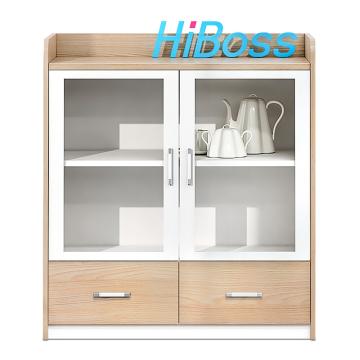 HiBoss 两门茶水柜木质储物矮柜，GJSP-79 800*400*860mm 售卖规格：1组