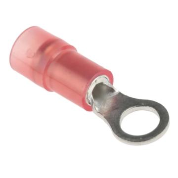 RS Pro PRO 环形端子 漏斗形入口线鼻子，267-3638 0.5-1.5mm²，M4(#8)螺栓，内环直径4.3mm， 售卖规格：100个/包
