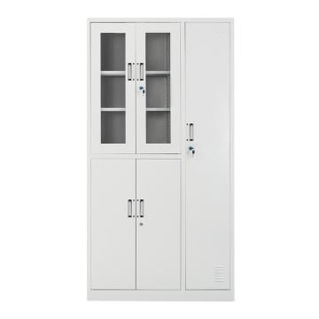 HiBoss 更衣柜文件柜办公铁皮柜储物柜钢制五门更衣柜，GJSP-83 970*420*1800mm 厚度0.5mm 售卖规格：1台