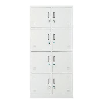 HiBoss 八门更衣柜铁皮柜储物柜员工柜寄存包柜鞋柜，GJSP-89 850*390*1800mm 售卖规格：1台