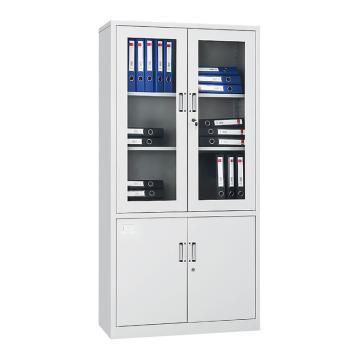 HiBoss 钢制文件柜办公柜铁皮柜资料柜储物柜大器械柜，GJSP-93 850*390*1800mm 0.6mm 售卖规格：1台