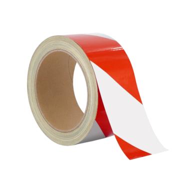 安赛瑞 反光警示胶带 5cm×45m 红白 PET，EA100240 售卖规格：1卷