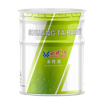 双塔/SHUANG TA 水性氟碳漆，20kg+2kg固化剂，水性氟碳漆，桔黄 YR04 售卖规格：22千克/组