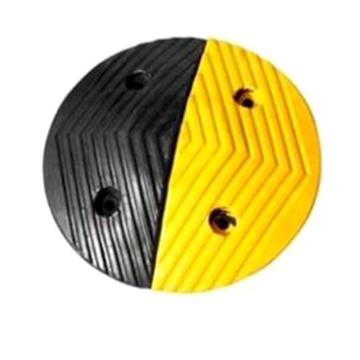 功成狮 橡胶减速带端头 半圆一对 150*350*50mm（适合水泥路面，沥青路需配置钢钉），GSSC0244 售卖规格：1个