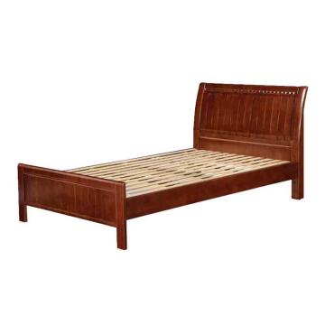 HiBoss 实木床双人床现代简约中式床经济型主卧1.5m床，GJSP-134 2000*1500*960mm 售卖规格：1张