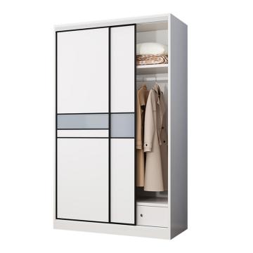 HiBoss 现代家用衣柜推门柜子卧室衣橱1.2米主柜，GJSP-201 1200*500*2000mm 售卖规格：1组