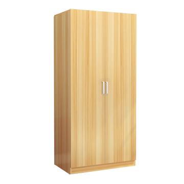 HiBoss 大衣柜组装木质柜衣柜更衣柜两门板式更衣柜，GJSP-207 800*500*1800mm 售卖规格：1组