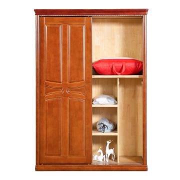 HiBoss 更衣柜中式木质2移门橡胶木卧室衣柜二门衣柜，GJSP-195 1500*650*2100mm 售卖规格：1组