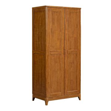 HiBoss 更衣柜北欧木质两门衣柜小户型主卧室衣柜2米高柜子，GJSP-194 900*560*2000mm 售卖规格：1组