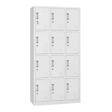 HiBoss 更衣柜员工柜储物柜铁皮柜存包柜十二门更衣柜，GJSP-84 900*350*1800mm 售卖规格：1台
