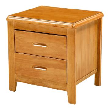 HiBoss 床头柜现代床边柜储物柜子中式实木床头柜原木色，GJSP-157 500*410*490mm 售卖规格：1个