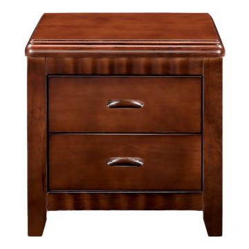 HiBoss 床头柜现代床边柜收纳储物柜子中式实木床头柜胡桃色，GJSP-156 500*410*490mm 售卖规格：1个