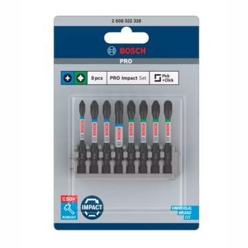 博世 抗冲击电动批头套装，2608522328 售卖规格：8个/套