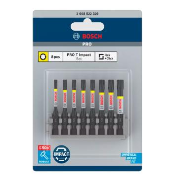 博世 抗冲击电动批头套装，2608522329 售卖规格：8个/套