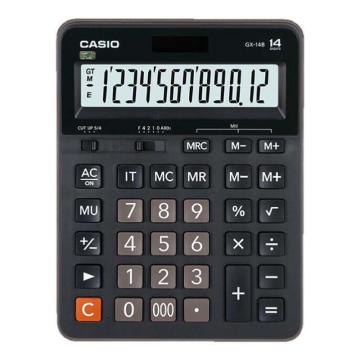 卡西欧/CASIO 常规计算器，GX-14B黑色 售卖规格：1台