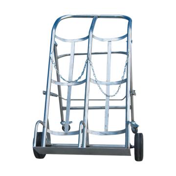 Raxwell 经济型双瓶可折叠气瓶车，RMCG0025 不锈钢304#，适用气瓶直径范围：140-250mm， 售卖规格：1台