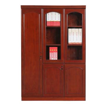 红心 左三门文件柜，JHXYQ17 实木贴皮油漆资料档案柜 1357*400*2000mm 售卖规格：1个