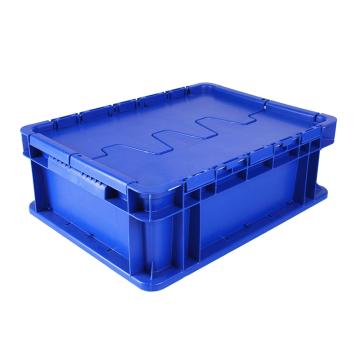 Raxwell 翻盖可堆周转箱，RHSS4072 TK-B,尺寸(mm):400×300×148,容量12.0L,蓝色 售卖规格：1个