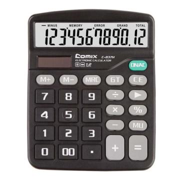 齐心 超省钱计算器，C-837H 黑色 售卖规格：1个