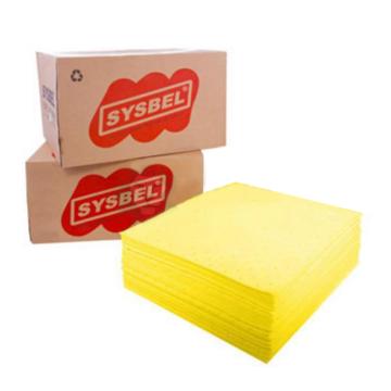 西斯贝尔/SYSBEL 防化类吸附棉片，CP0001Y 40×50cm 100片/箱 售卖规格：100片/箱