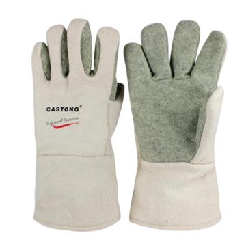 卡司顿/CASTONG 隔热手套，GEII15-34 500°5指耐高温手套 售卖规格：1副