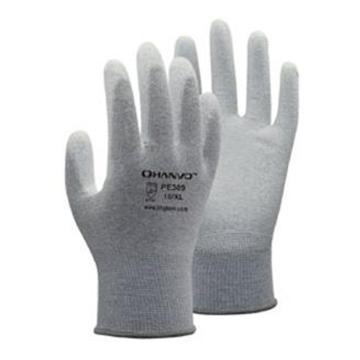 恒辉 防静电手套，PE309-8 13针碳纤维掌浸（10双/包） 售卖规格：1包
