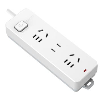 正泰/CHINT 接线板，Sunrise 1-1121(3m) 2位五孔+1位两孔 总控开关 售卖规格：1个