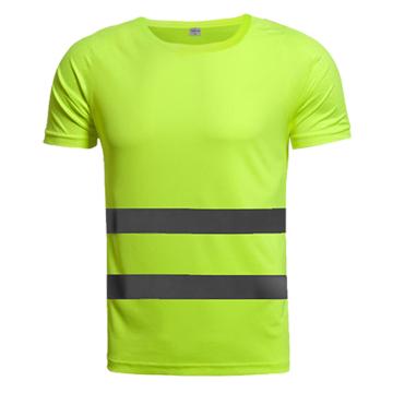 安赛瑞 反光工作服背心，反光马甲，施工安全衣服荧光短袖速干衣，荧光绿，XXL，绿色，26004 售卖规格：1件