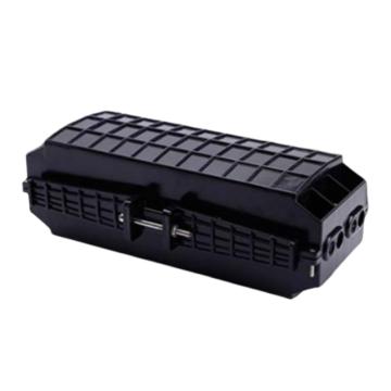 海乐 4进4出卧式光缆接头盒 48芯熔接包，HT-JX-4 光纤接续盒 对接包 室外防水，黑色 售卖规格：1个