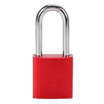 炬芯 铝合金挂锁 不通开 锁体宽38mm 锁钩净高38mm 红色，AL6391D-C 售卖规格：1个