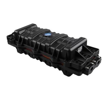 海乐 2进2出卧式熔接包 增强款光缆接续盒，HT-JX-2A 24芯光缆接续包 光纤接头盒 防水，黑色 售卖规格：1个