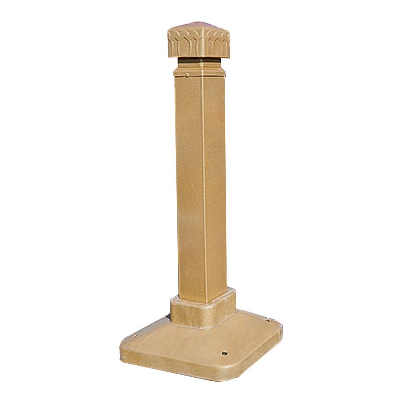 夜莺 黄金护栏道路隔离栏，HJDLHL-041 额外加1.2m高立柱和墩子 售卖规格：1套