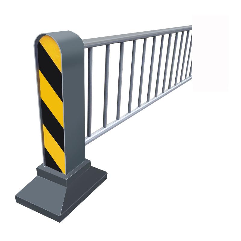 夜莺 机非道路护栏，JFDLHL-Q09 浅灰杆镀锌钢-竖管0.9m高×3m宽 售卖规格：1套