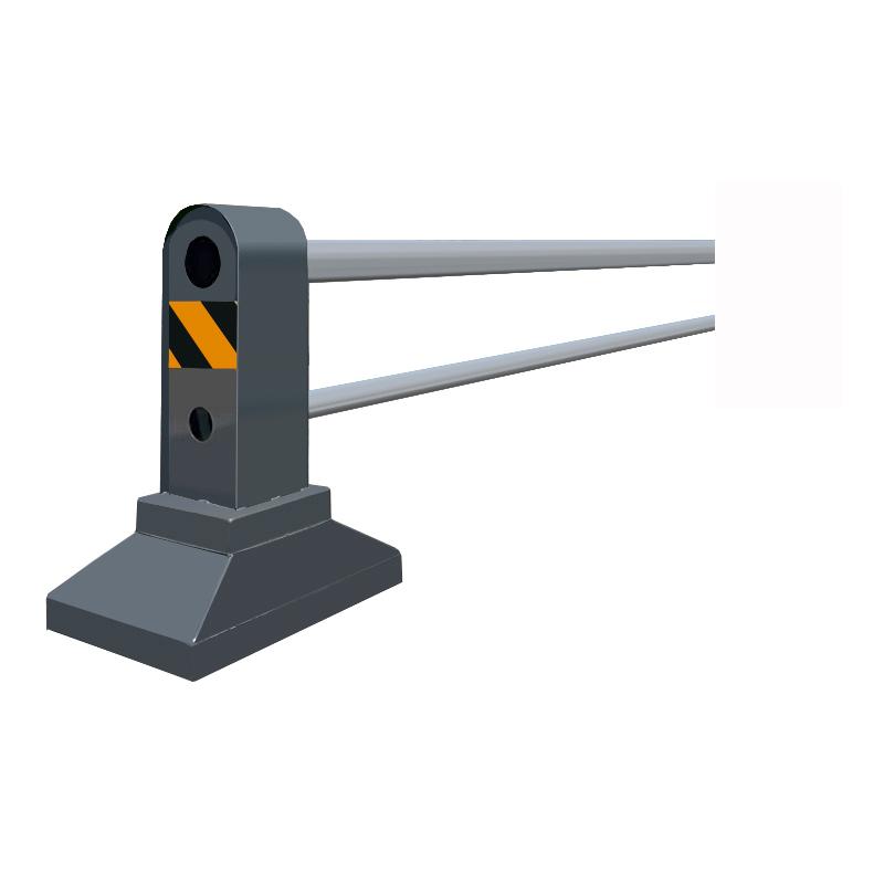 夜莺 机非道路护栏，JFDLHL-Q06 浅灰杆镀锌钢-双管0.6m高×3m宽 售卖规格：1套