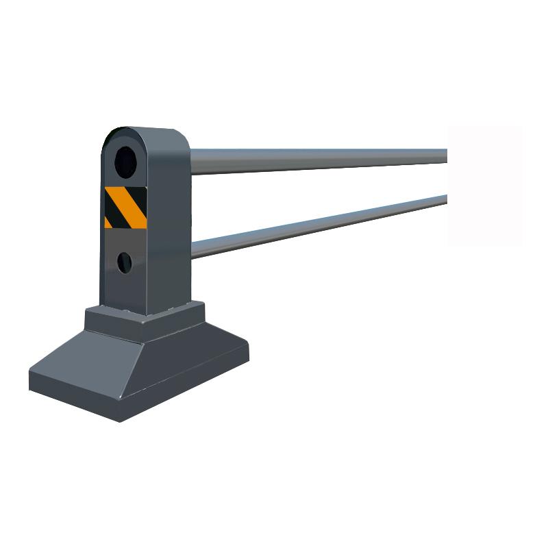 夜莺 机非道路护栏，JFDLHL-S06 深灰杆镀锌钢-双管0.6m高×3m宽 售卖规格：1套