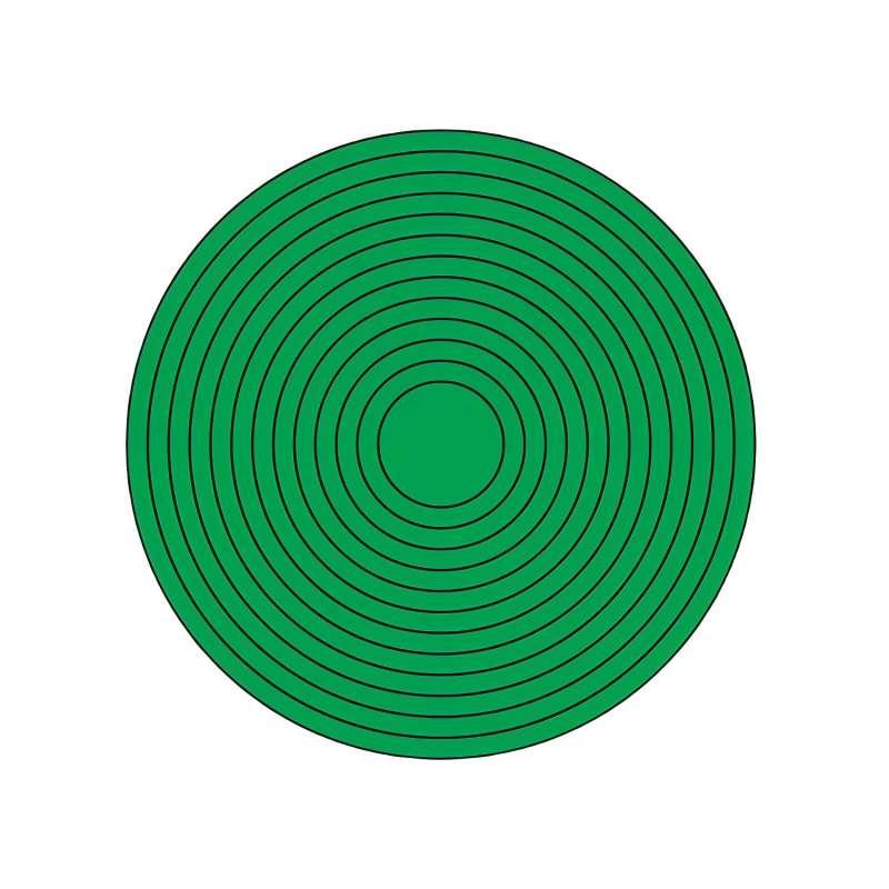 俱威 红绿黄压力表标识贴，绿色10cm整圆贴 售卖规格：10张/包