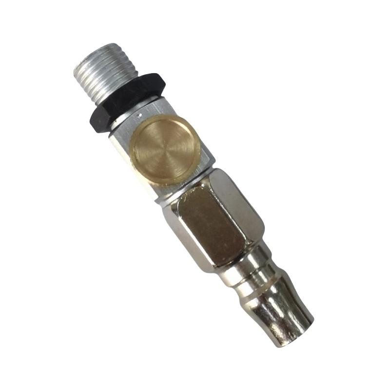 谦华智科 气动打磨抛光工具用气流调节调速阀门开关，JTSF-PF20S 精密调速阀+不锈钢公头PF20，外丝1/4" 售卖规格：1个