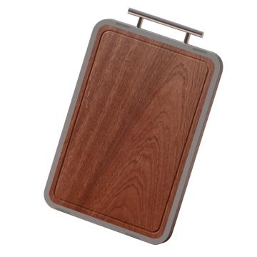 炊大皇 尚品双面抗菌菜板，CB01SP 材质:乌檀木+304不锈钢 售卖规格：1个