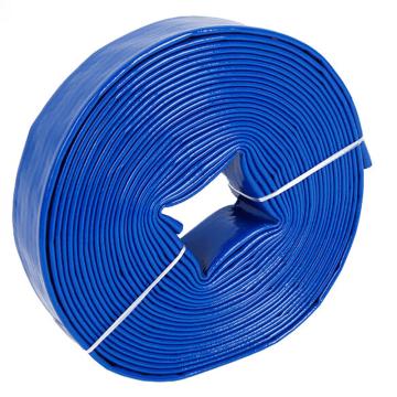 米星 蓝色PVC双面涂塑水带兰色泥浆泵水带浇地园林绿化水带，内径127毫米五寸水带50米 售卖规格：1卷