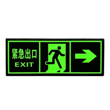 安赛瑞 安全出口 PVC 14×36cm，1K00107 售卖规格：1张