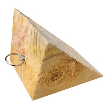 安赛瑞 三角木止退器 松木 20x12x12cm，1D00146 售卖规格：1个