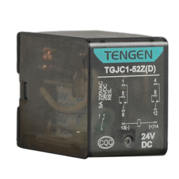 天正电气 小型电磁继电器，TGJC1-52Z D24V(祥云3.0) 售卖规格：1个