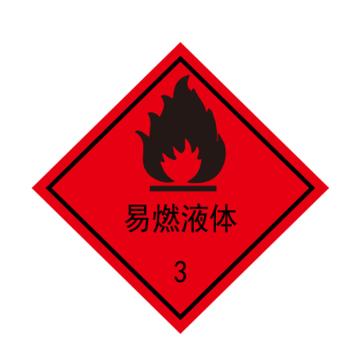 卡威/CareWel 危险品标识，"易燃液体"，0.8mm铝板冲压，350*350mm，KVSJ0605 售卖规格：1个